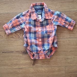 OshKosh Plaid onesie